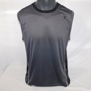 Diadora Sleeveless Tank Active Workout Shirt Gray Mens L